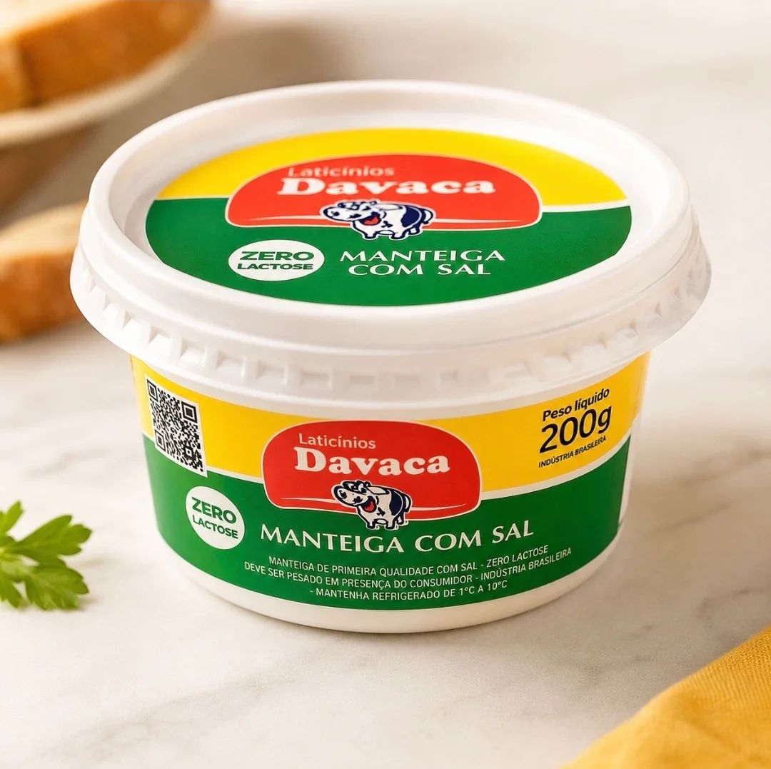 Manteiga Zero Lactose Davaca 200g