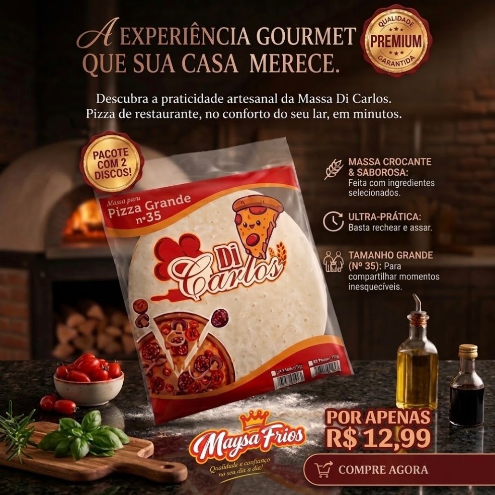 Massa de Pizza Di Carlos 35cm