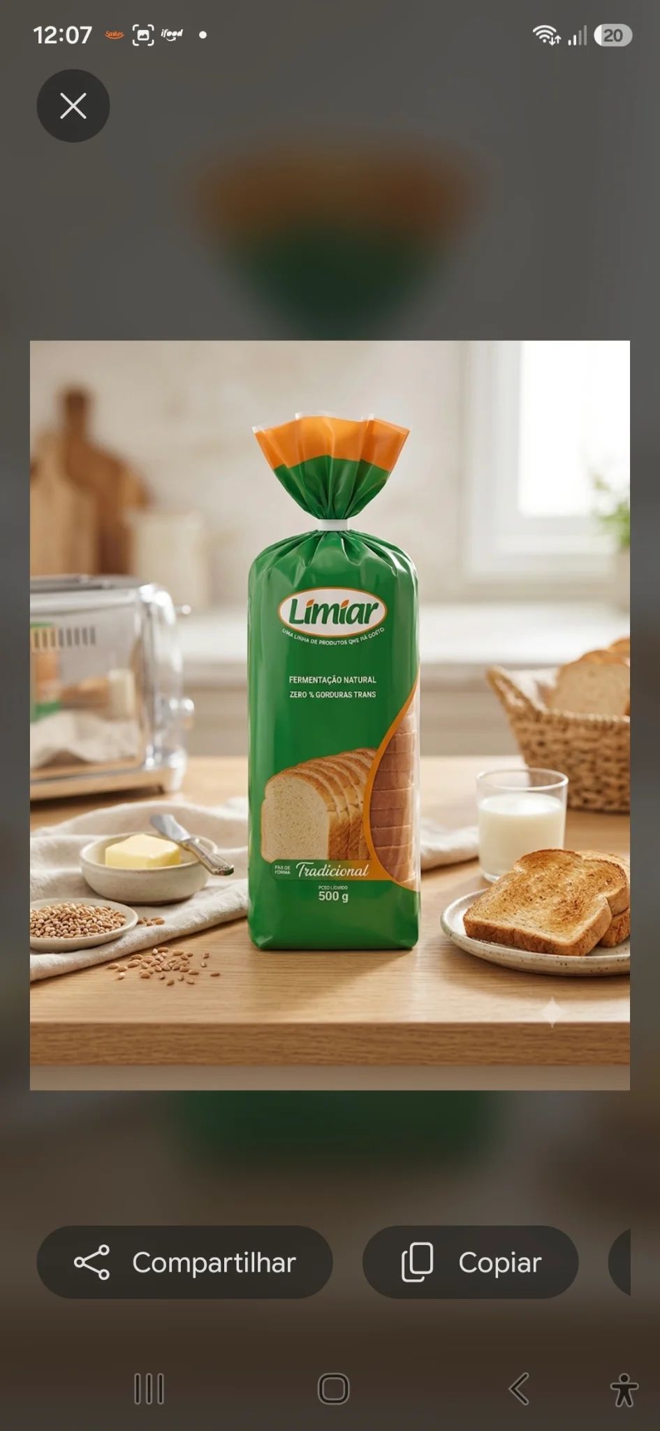 Pão Integral Limiar 500g