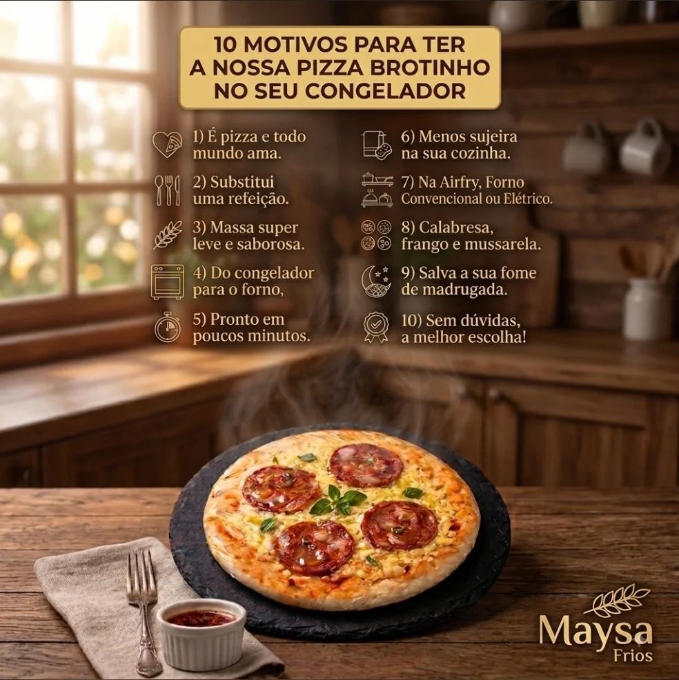 Pizza Brotinho - Mais Sabor