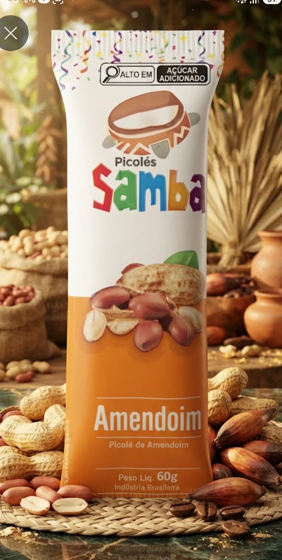 Picolé Amendoim
