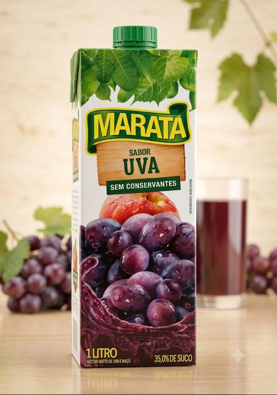 Néctar Misto de Uva e Maçã Maratá 1 Litro
