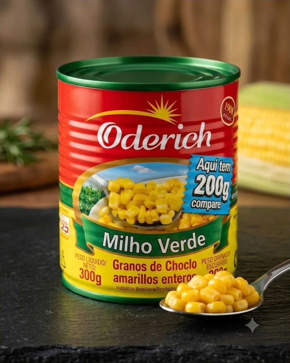 Milho Verde em Lata Oderich 300g