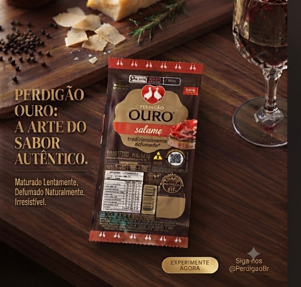 Salame Tradicionalmente Defumado Perdigão Ouro