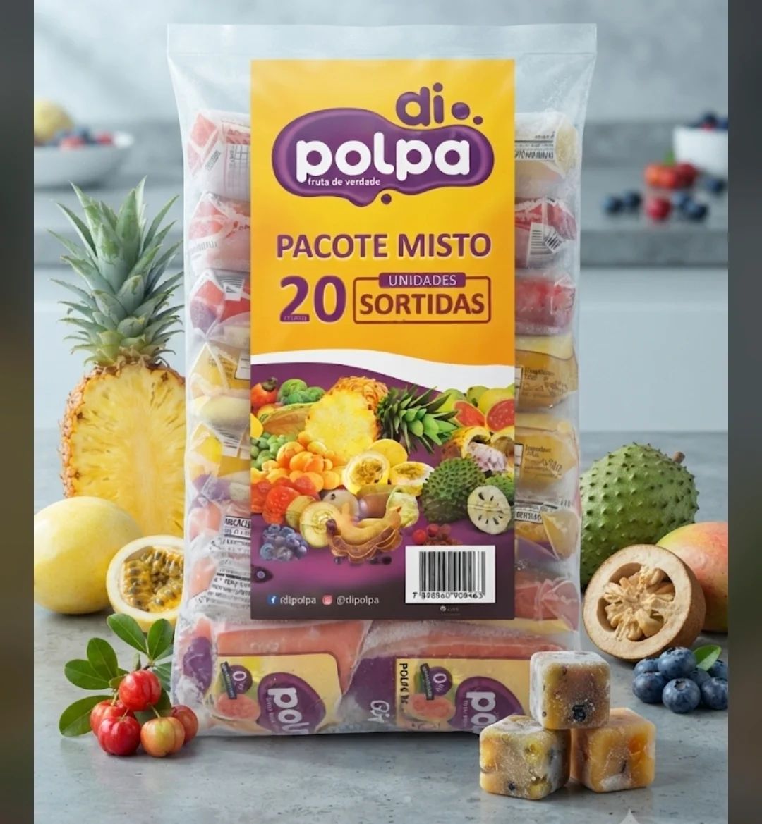 Polpa Di Polpa Pacote Misto 20 Unidades Sortidas