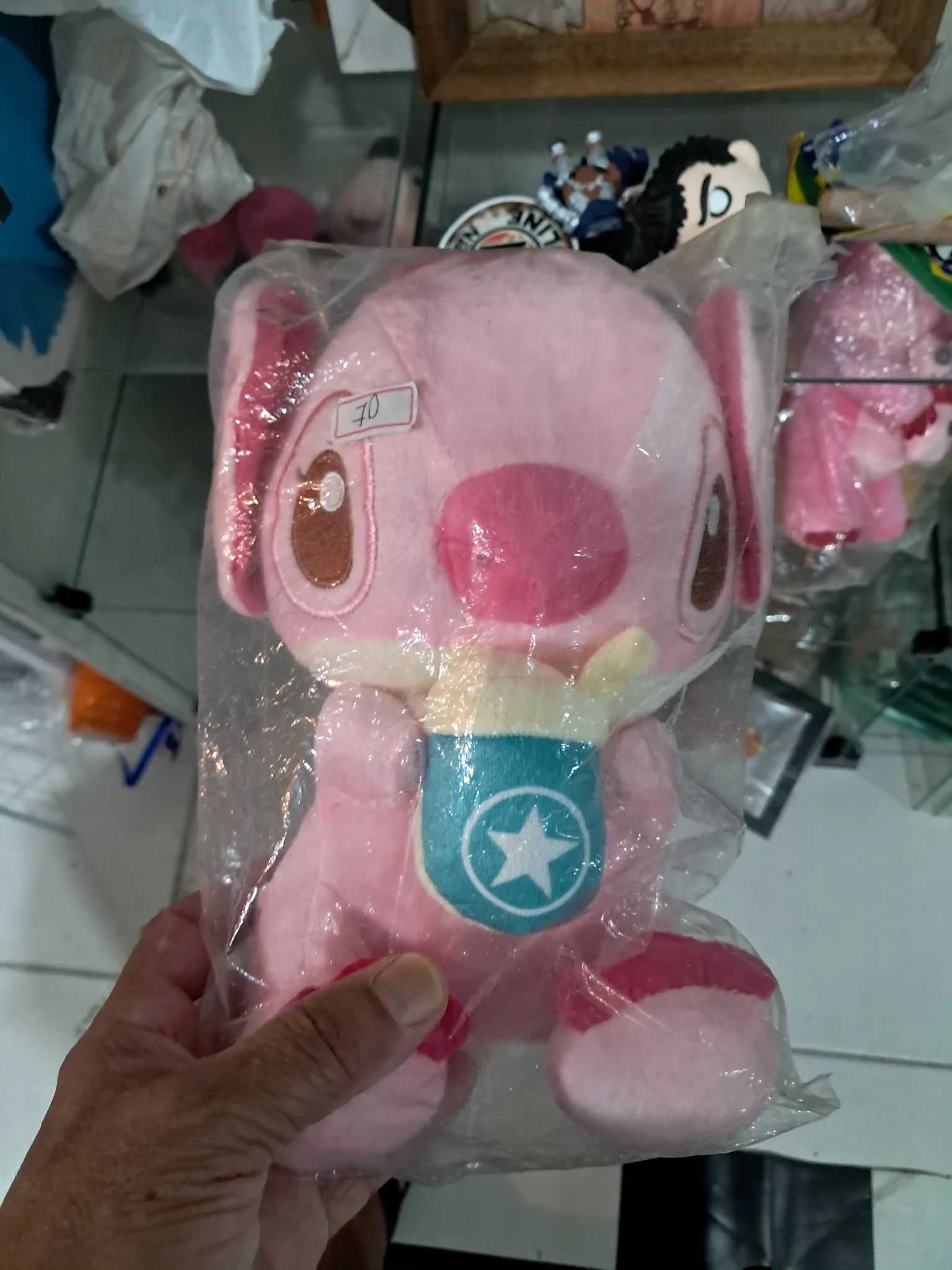 Pelúcia Stitch com Boneco