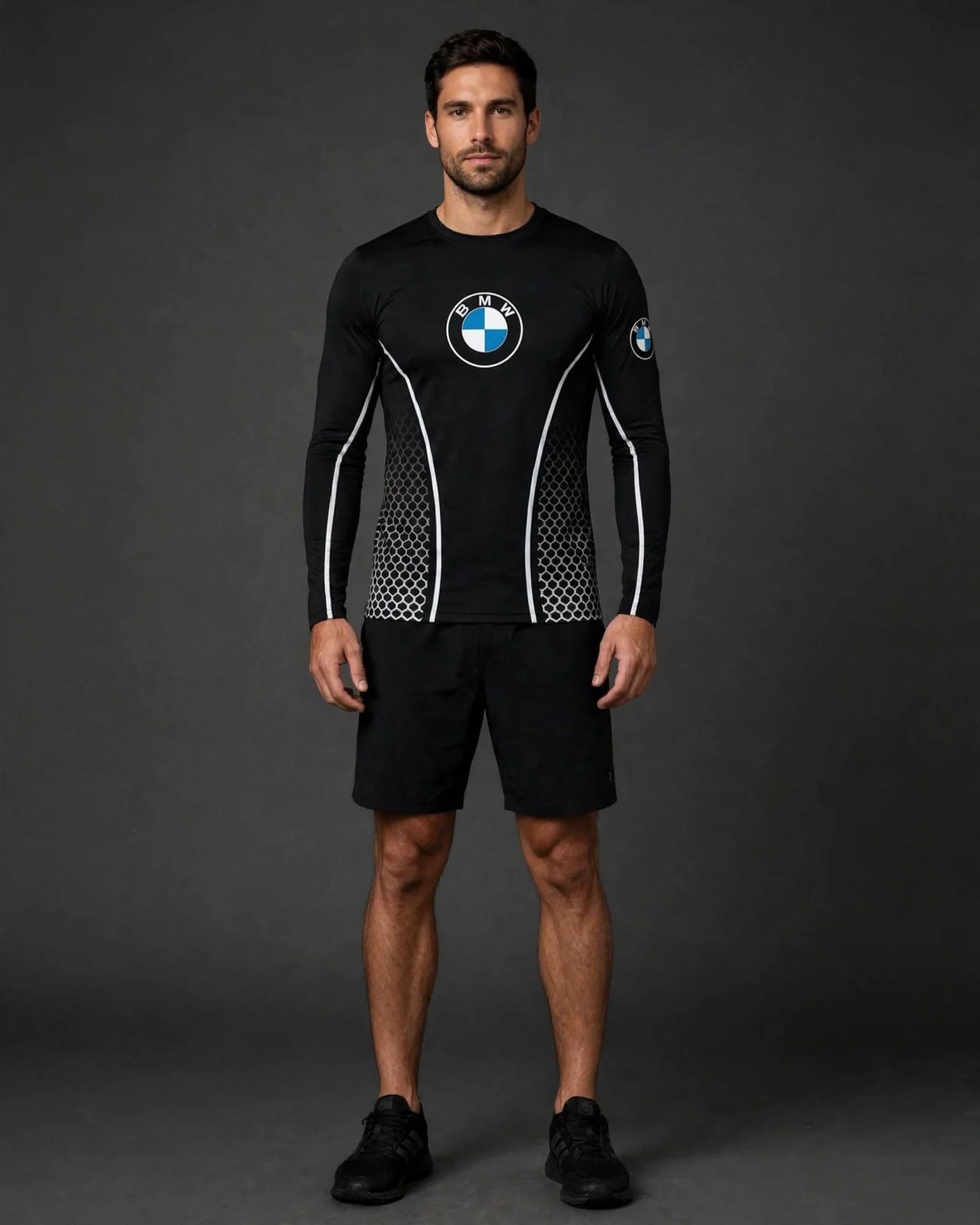 Camiseta BMW Motos Manga Longa