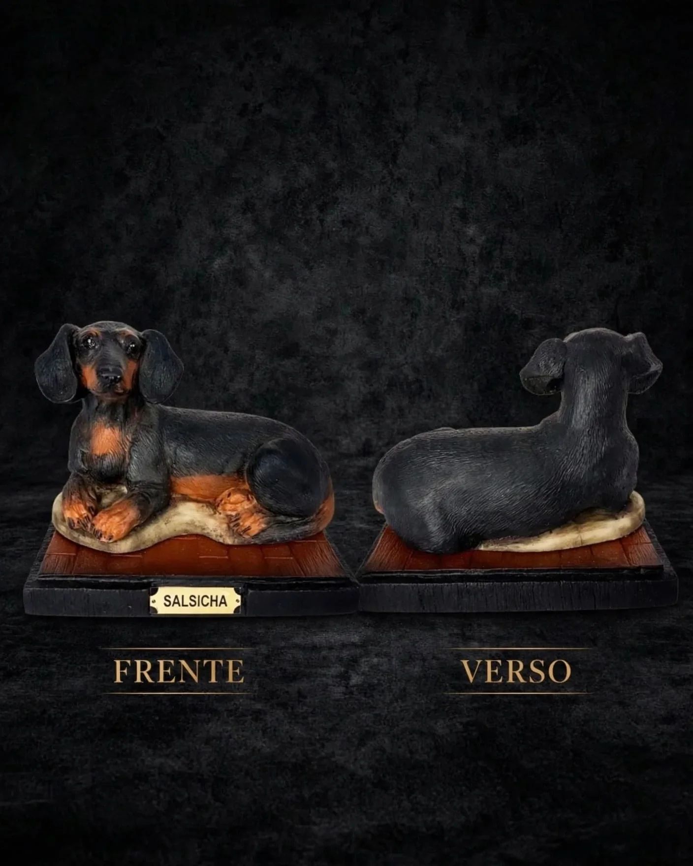 Estatueta Cachorro Poodle em Resina