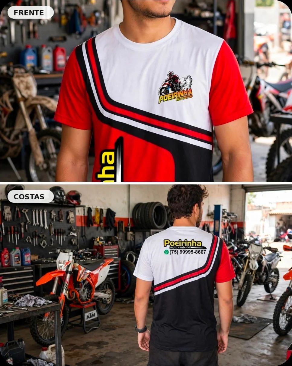 Camisa Masculina Preta Motociclista Águia