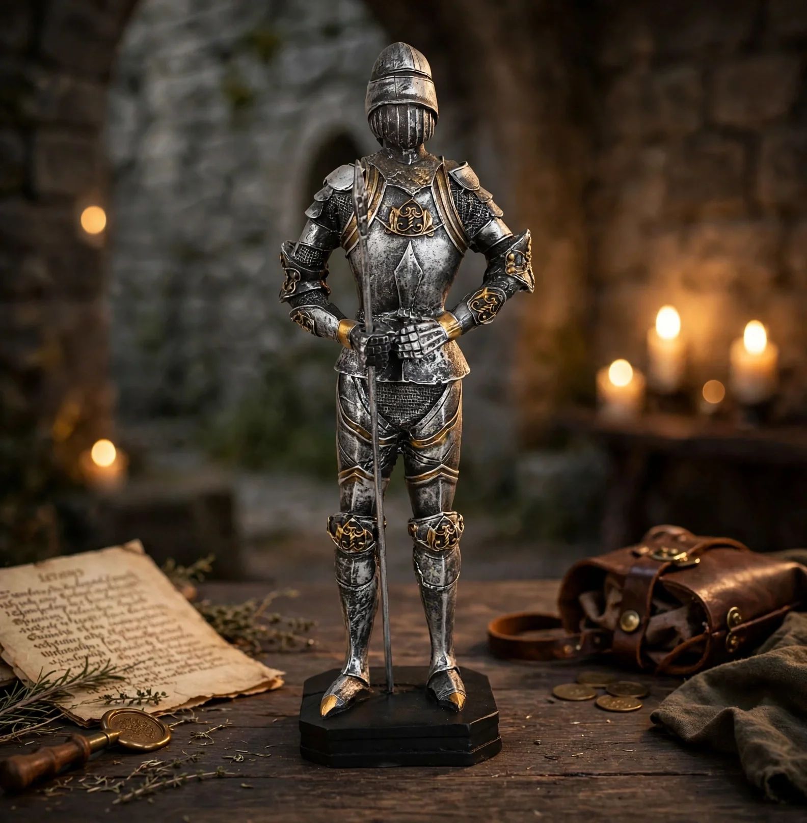 Estatueta Cavaleiro Medieval