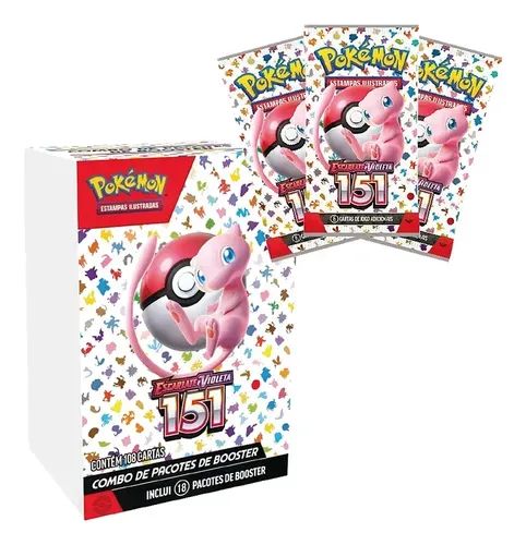 Pacote de Booster Pokémon TCG Scarlet & Violet 151