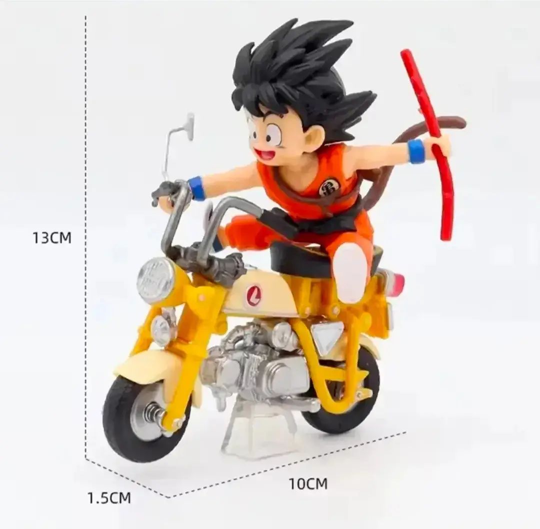 Boneco Goku Crianca Com Moto
