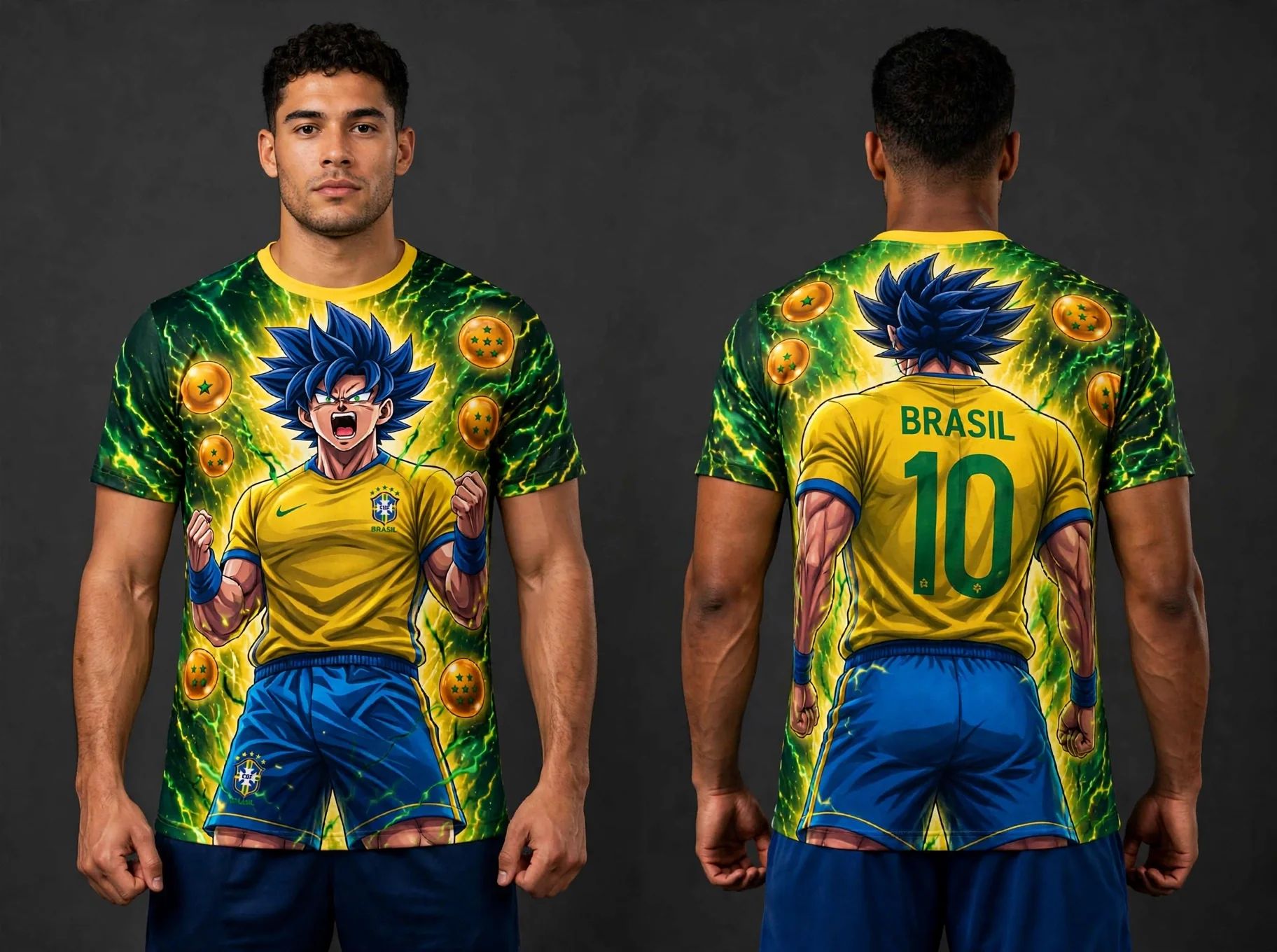 Camiseta Anime Brasil 10 Dragon Ball