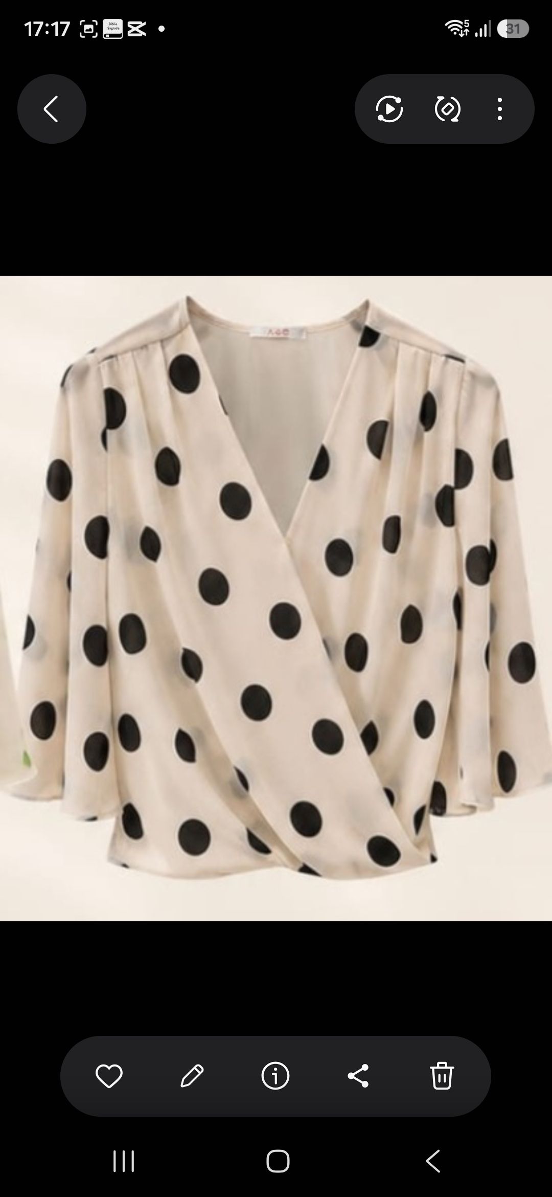 Blusa Ale poá