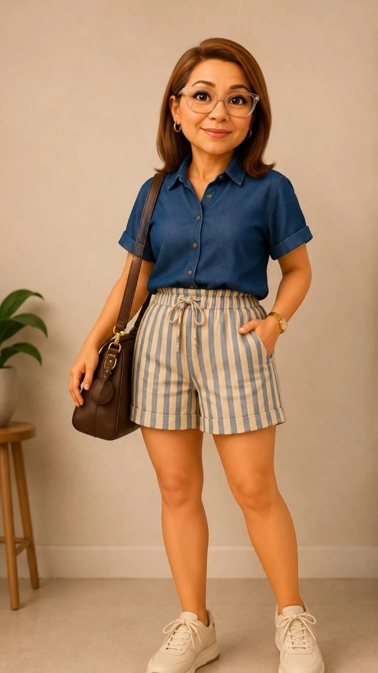 Shorts listrado