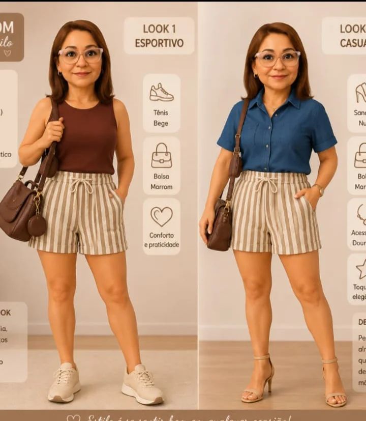 Shorts listrado