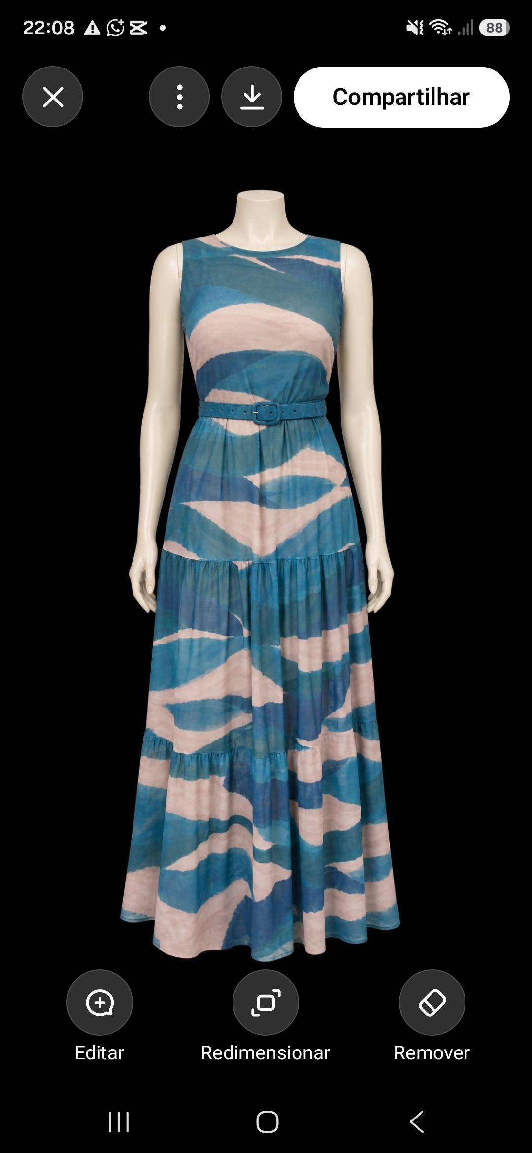 Vestido em tule lia