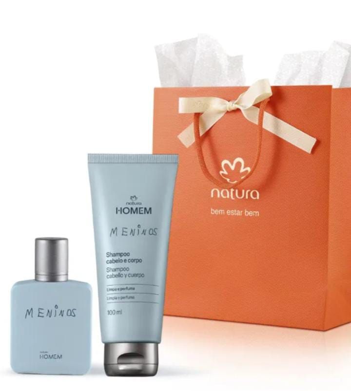 Presente Natura Homem Meninos Colônia e Shampoo 100ml