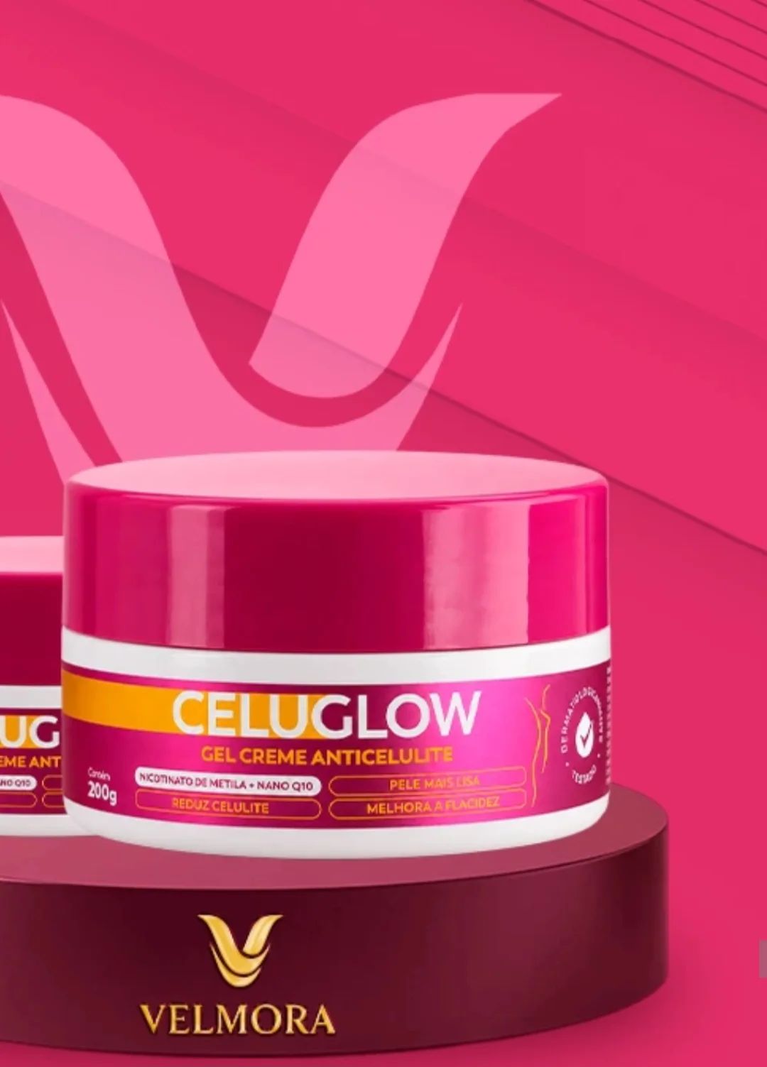 Gel Creme Anticelulite Celuglow Velmora 200g