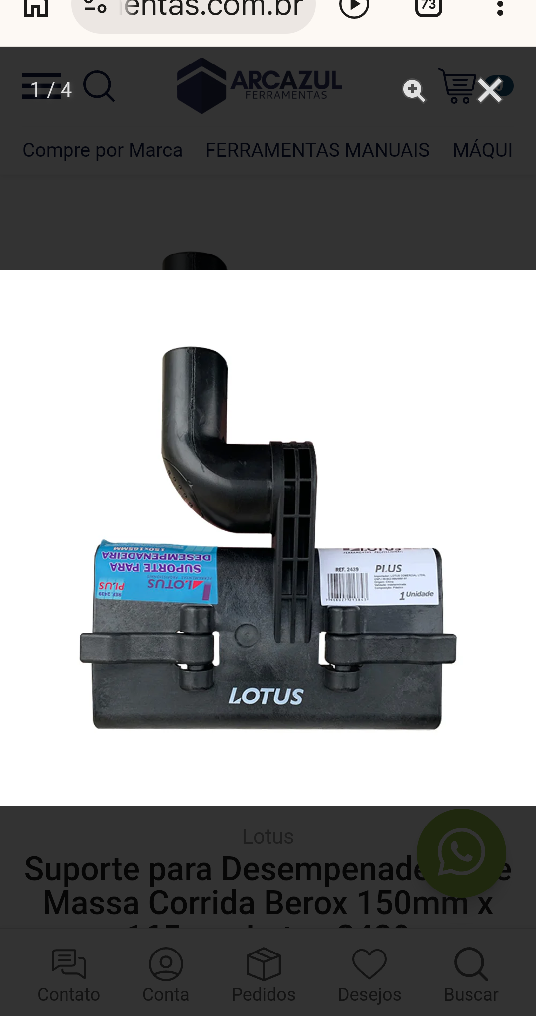 Suporte para Desempenadeira Lotus Plus Ref. 2439