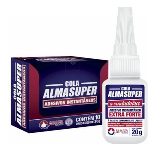 Cola Almasuper Adesivo Instantâneo Extra Forte 20g
