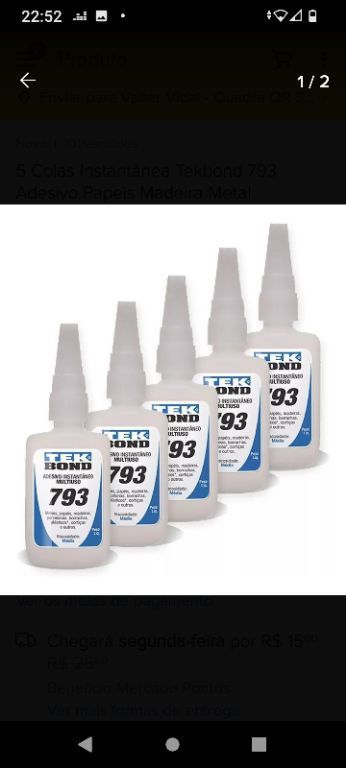 Cola Instantâneas Tekbond 793 Multiuso