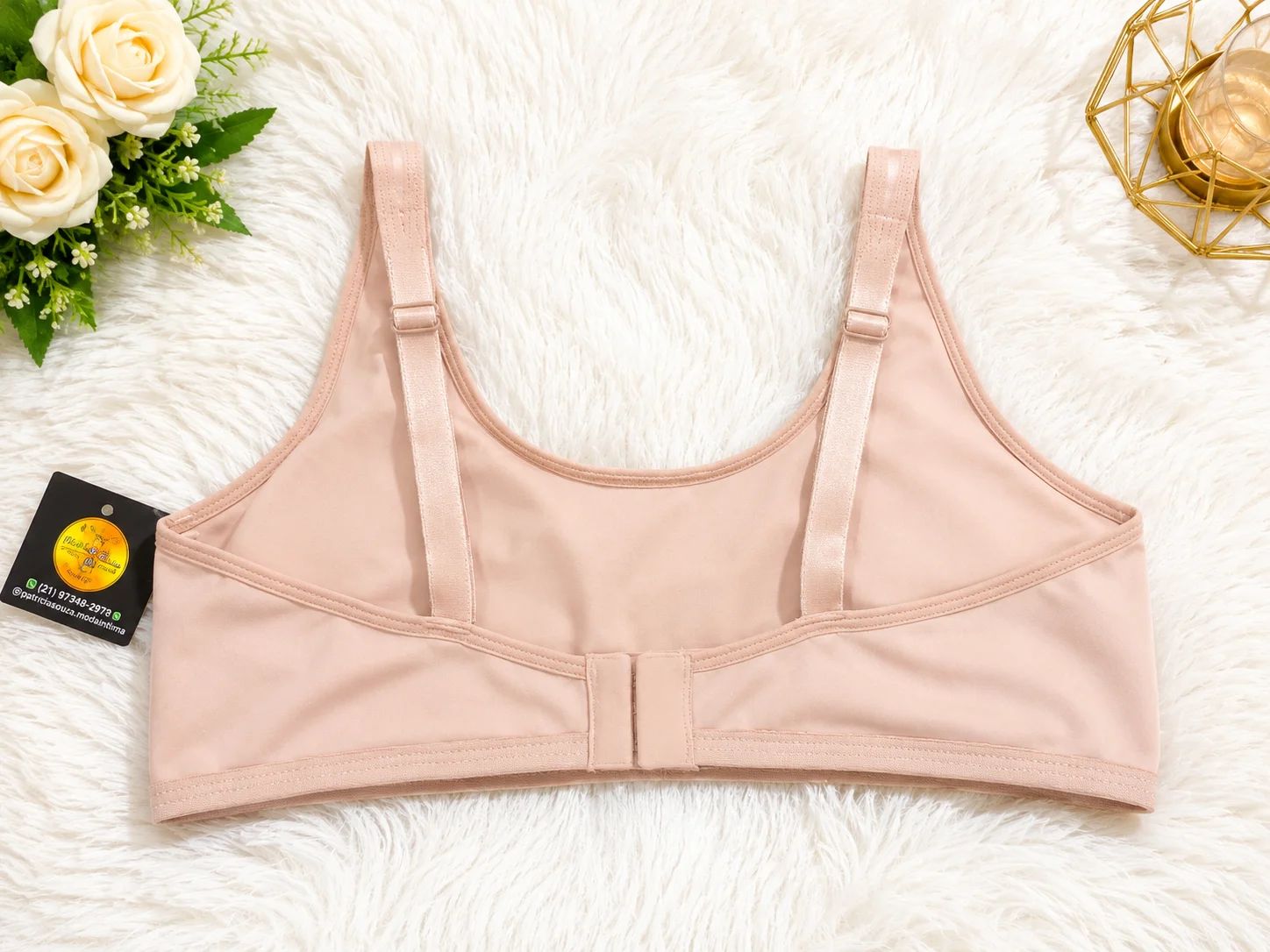 Sutiã Básico Nude tipo top duloren Tam: 42