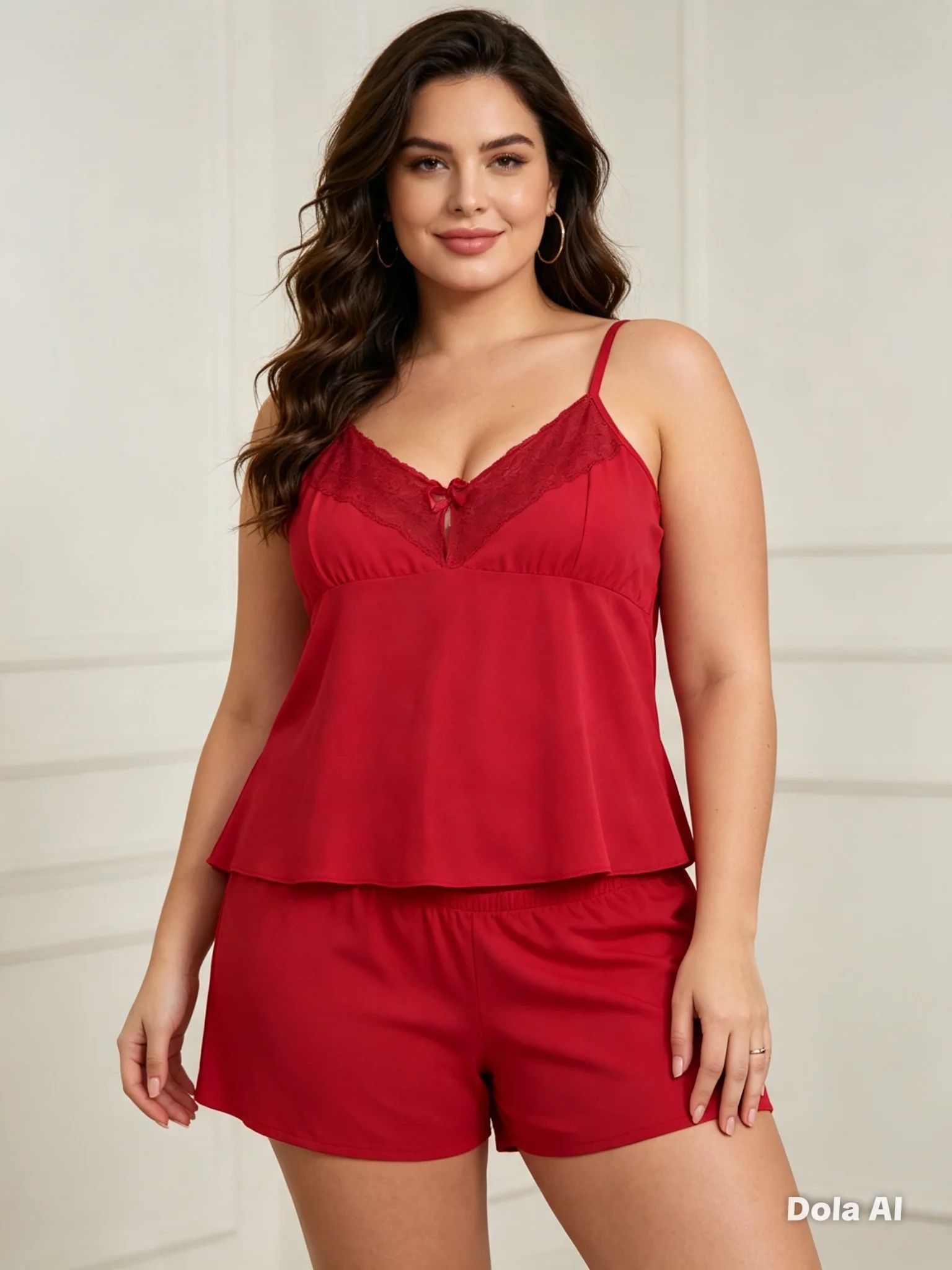 Baby doll Vermelho com detalhe em Renda Tam: GG
