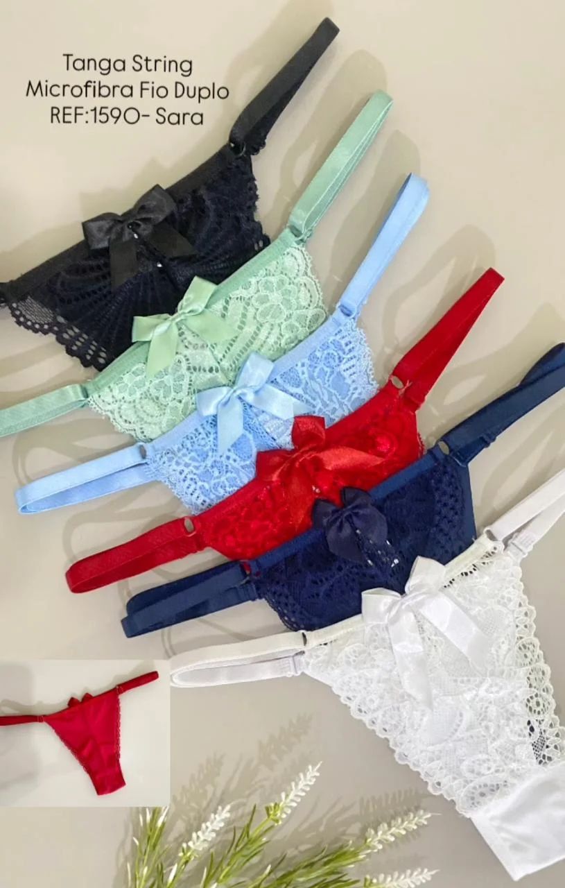 Tanga String Microfibra Fio Duplo
