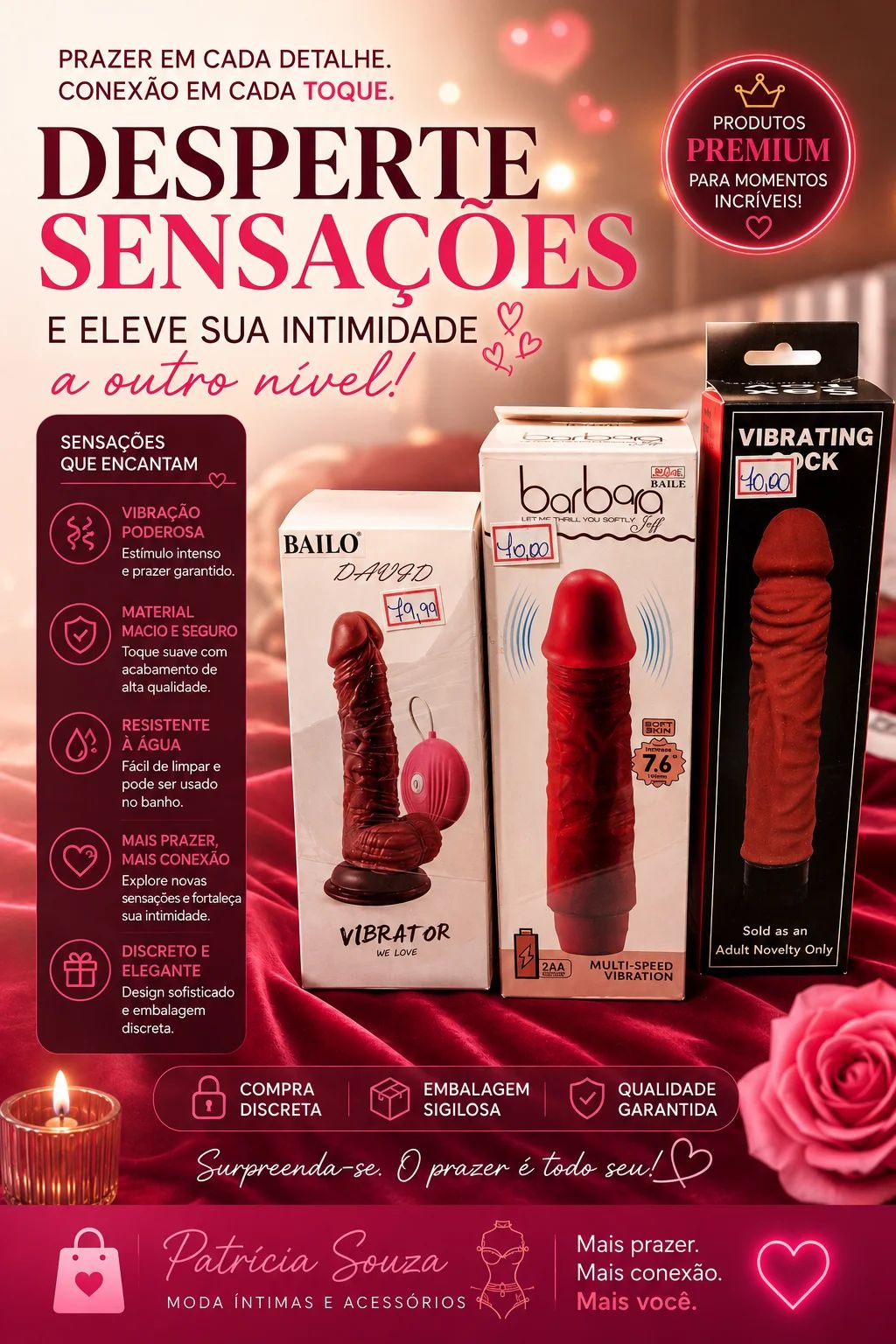 Vibrador e Acessórios Eróticos