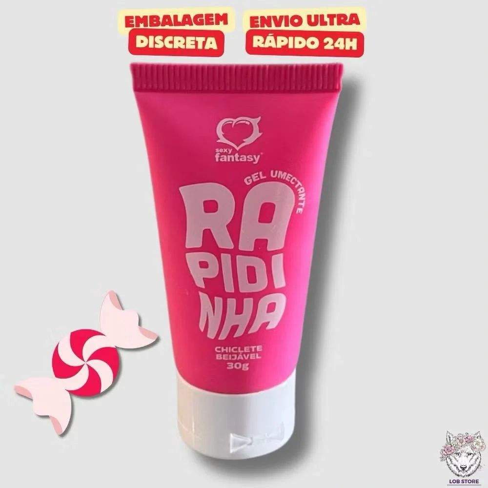 Gel Umectante Beijável Rapidinha Sexy Fantasy Chiclete