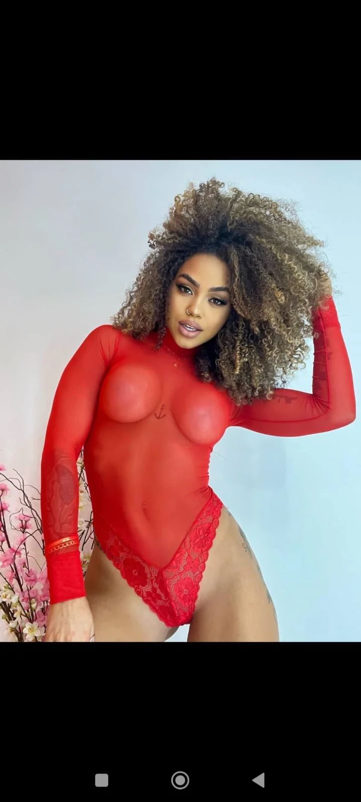 Body Vermelho Transparente Tam M GG