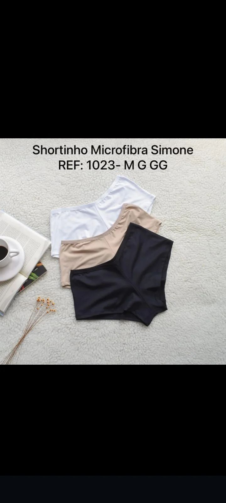 Shortinho Microfibra poliamida. Tam: M G GG